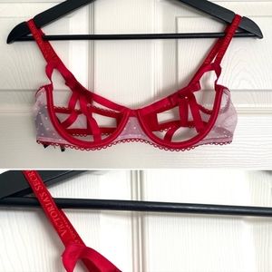 NWT VS Strappy Bow Mesh Bra